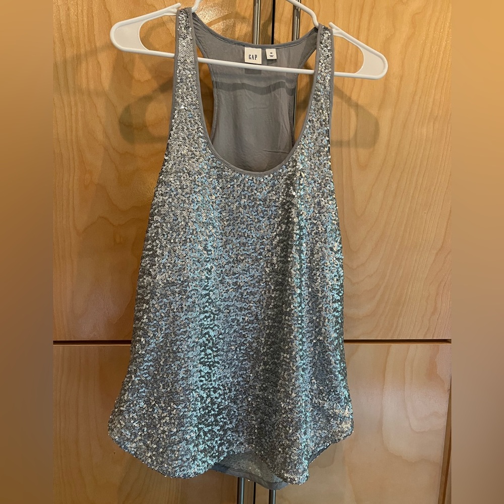 Gap sequin tank top